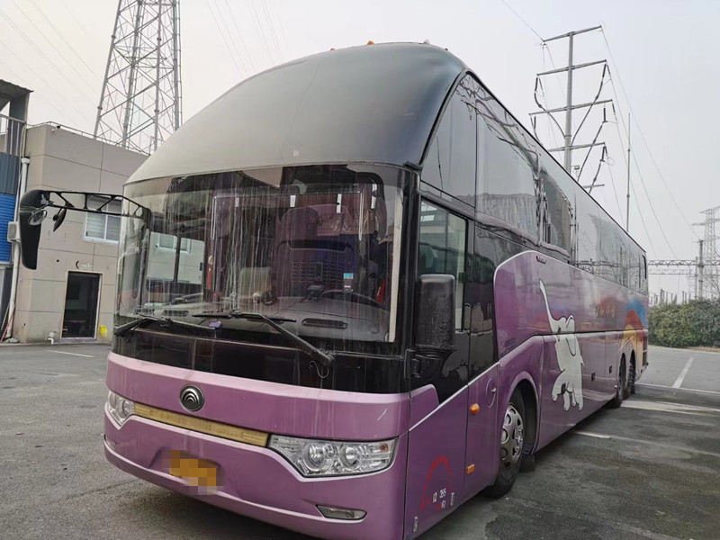 পুরাতন কোচ 61 আসন 2014 বছর ব্যবহৃত Yutong ZK6147 বাস ডাবল এক্সেলব্রেক বিলাসবহুল বাস