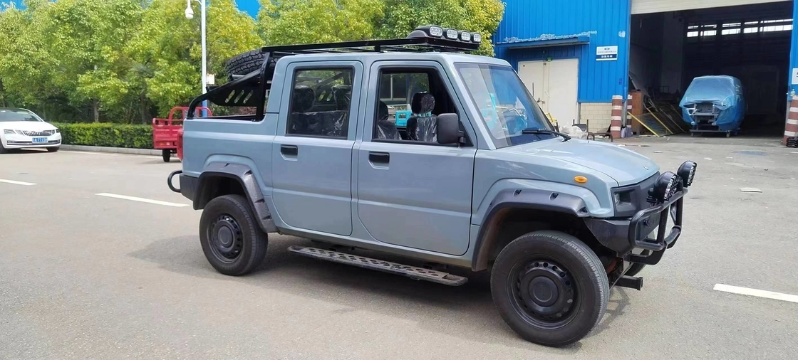 ইলেকট্রিক পিকআপ ট্রাক 4x4 রিভার্স ইমেজ 4 দরজা জানালা ইলেকট্রিক অফ রোড পিকআপ 4 আসন
