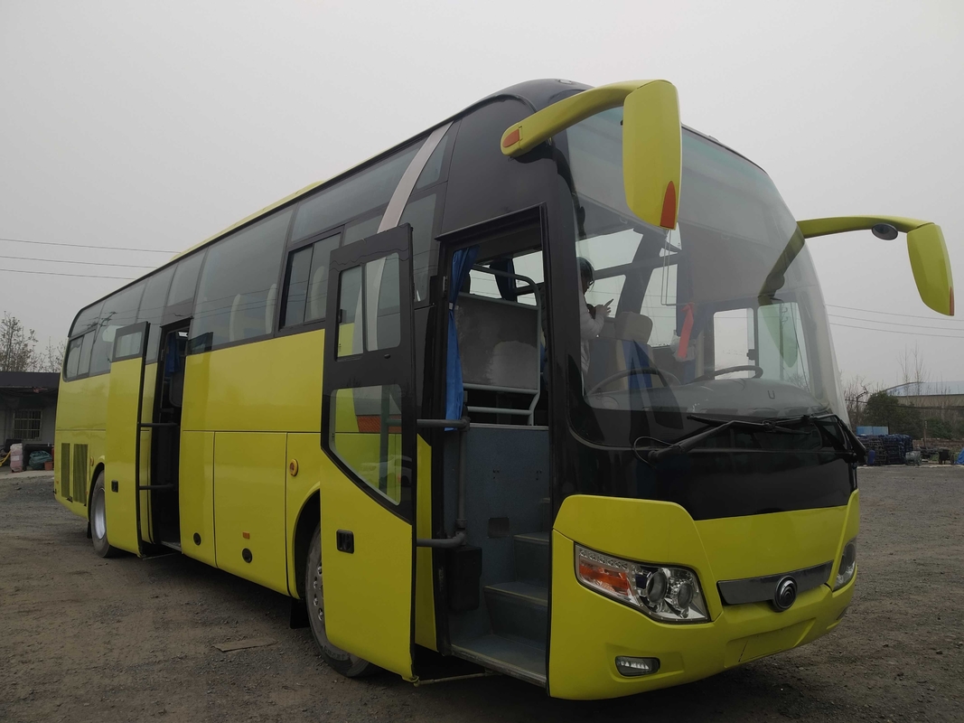 ব্যবহৃত বাণিজ্যিক বাস মধ্য দরজা 49 আসন উইচাই ইঞ্জিন সেকেন্ড হ্যান্ড ইয়াং টং কোচ বাস ZK6110 LHD