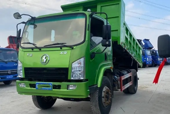 মাইনিং ডাম্প ট্রাক 150hp 4×2 সবুজ রঙের SHACMAN SX3310 ফাস্ট গিয়ারবক্স রেটেড লোড 15.37t