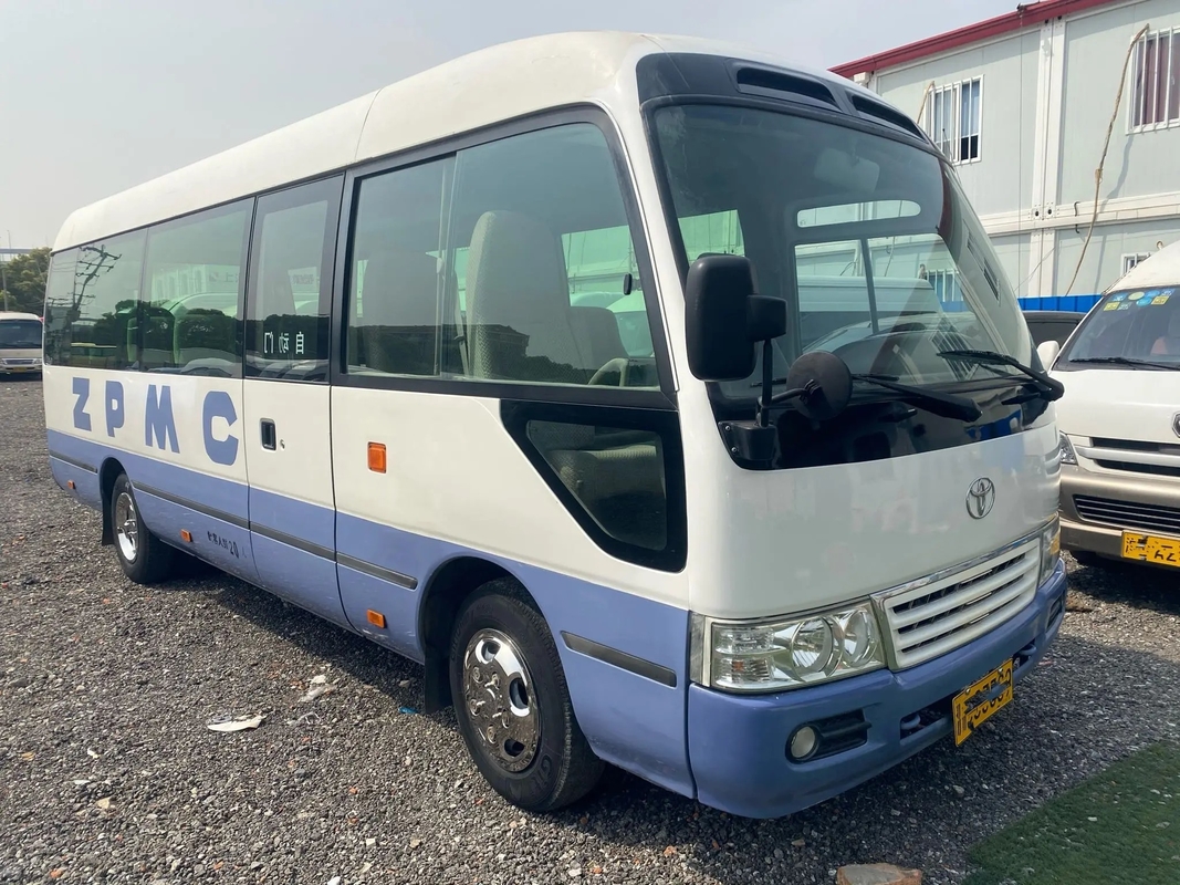 টয়োটা ভ্যান সেকেন্ড হ্যান্ড SCT6702TR এক্সটার্নাল সুইংিং ডোর 20 সিট ব্যবহৃত কোস্টার অয়েল ইঞ্জিন ইউরো II