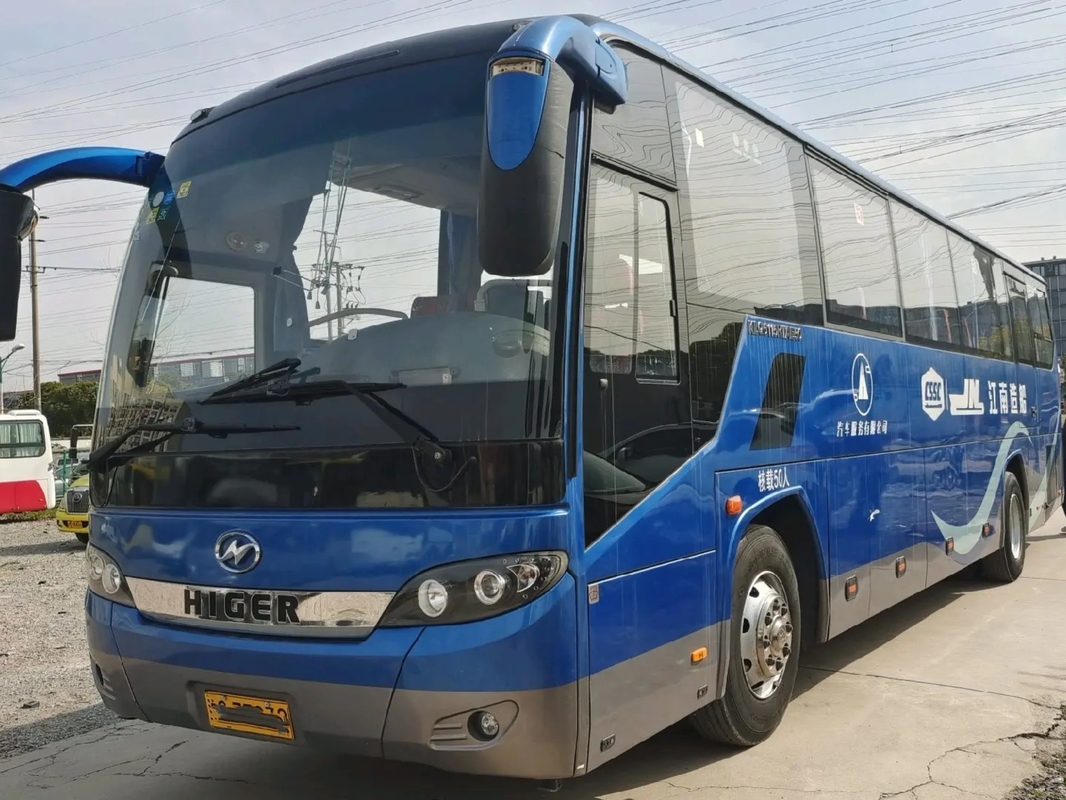 ব্যবহৃত Mci বাস Weichai ইঞ্জিন 50 আসনের লাগেজ বগি একক দরজা LHD/RHD 2nd Hand Higer KLQ6115