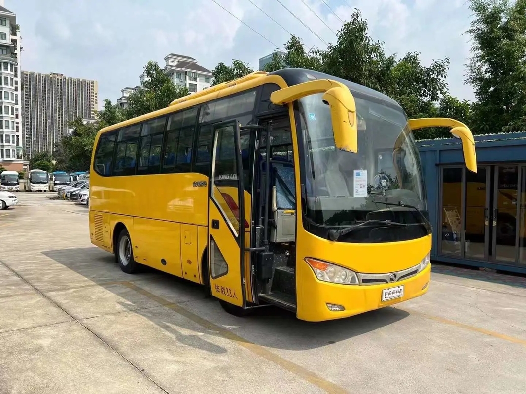 ব্যবহৃত যাত্রীবাহী বাস ইউচাই ইঞ্জিন 33 আসন ম্যানুয়াল ট্রান্সমিশন এ/সি স্লাইডিং উইন্ডো ২য় হাত কিংলং বাস XMQ6759