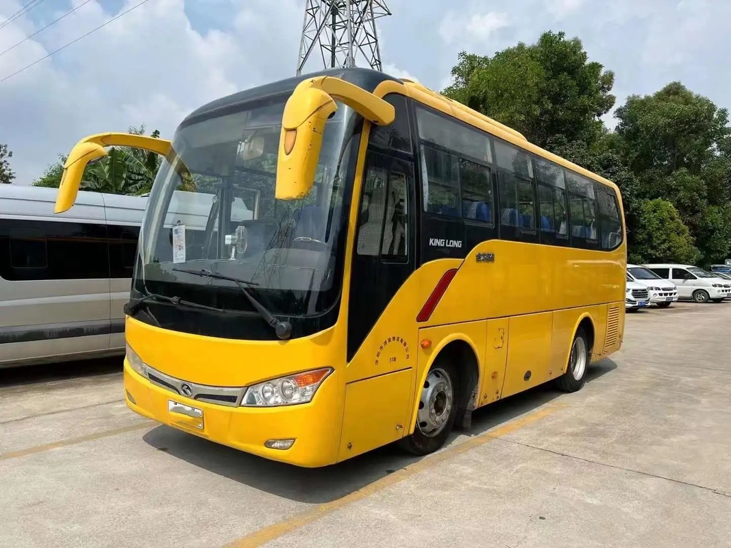 ব্যবহৃত যাত্রীবাহী বাস ইউচাই ইঞ্জিন 33 আসন ম্যানুয়াল ট্রান্সমিশন এ/সি স্লাইডিং উইন্ডো ২য় হাত কিংলং বাস XMQ6759