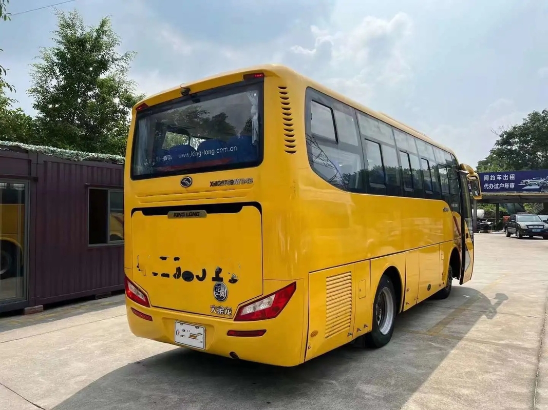 ব্যবহৃত যাত্রীবাহী বাস ইউচাই ইঞ্জিন 33 আসন ম্যানুয়াল ট্রান্সমিশন এ/সি স্লাইডিং উইন্ডো ২য় হাত কিংলং বাস XMQ6759