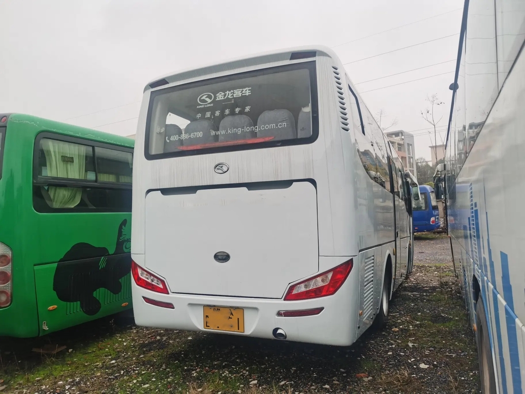ব্যবহৃত ডিজেল বাস ম্যানুয়াল ট্রান্সমিশন ইউচাই ইঞ্জিন 31 সিট সিলিং উইন্ডো ২য় হাত কিংলং বাস XMQ6802