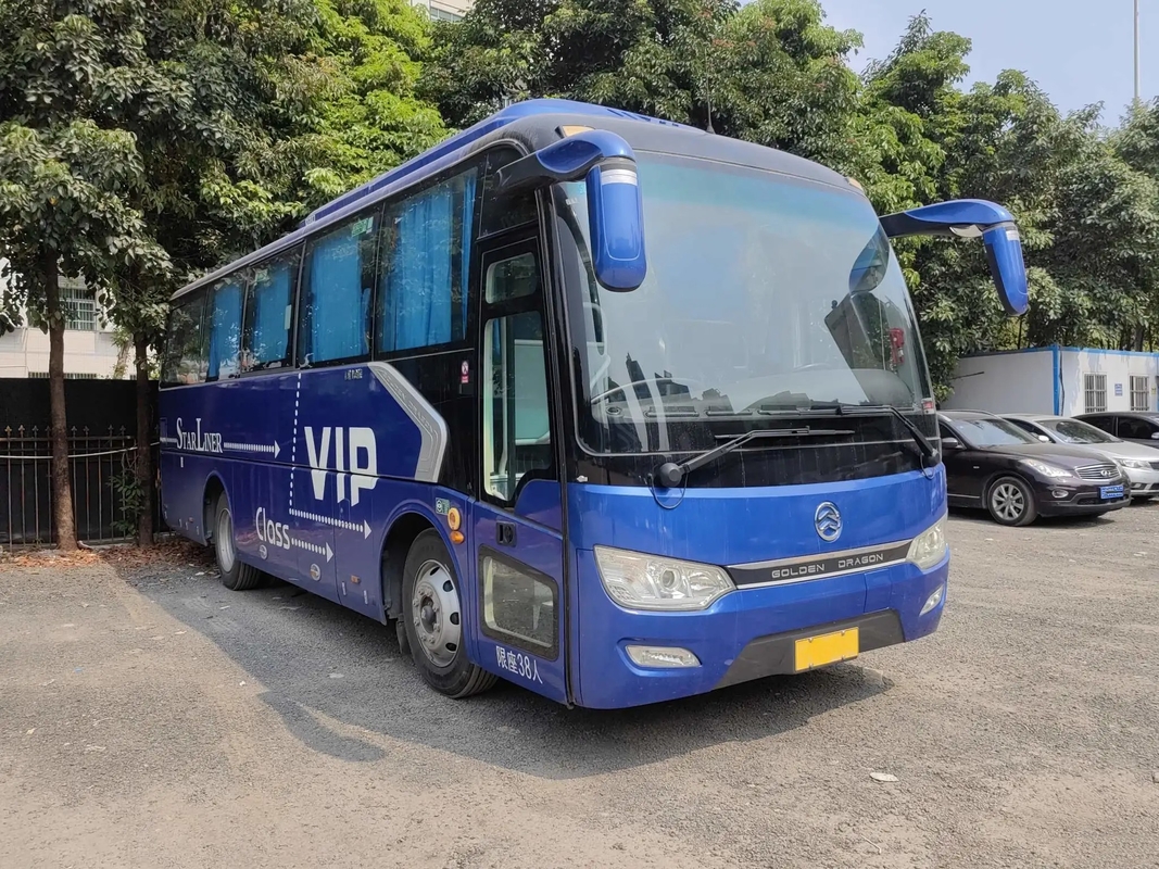 ২য় হ্যান্ড বাস ইউচাই ইঞ্জিন 220hp 38 সিট সিলিং উইন্ডো 8.7 মিটার ব্যবহৃত গোল্ডেন ড্রাগন বাস XML6887