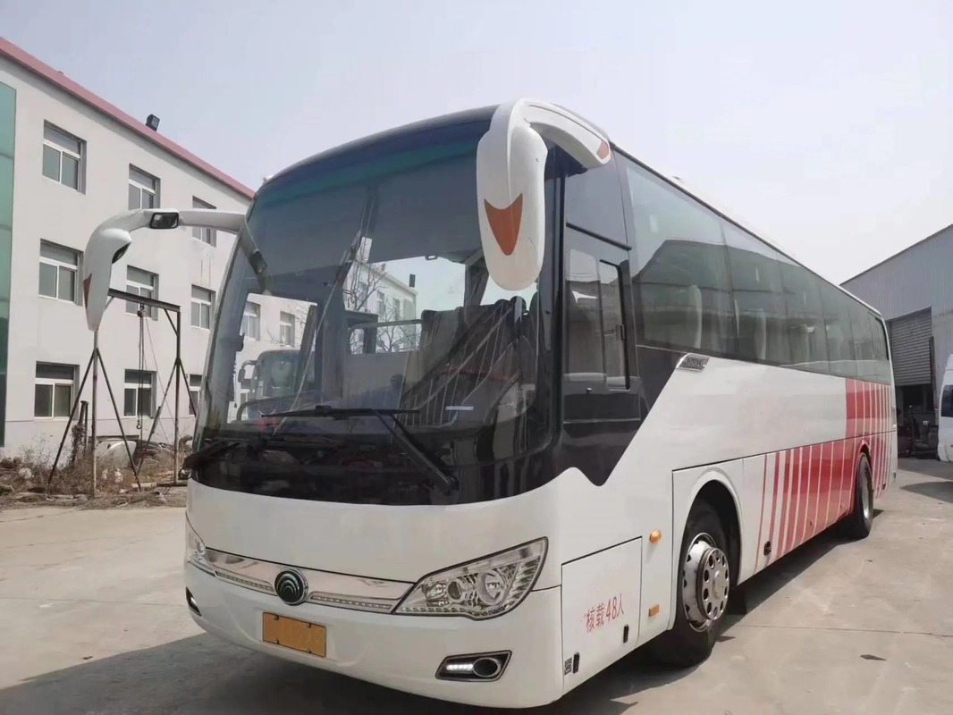 2য় হ্যান্ড কোচ 48 আসন 11 মিটার মিডল প্যাসেঞ্জার ডোর রিয়ার ইঞ্জিন 280hp লিফ স্প্রিং Uesd Yutong বাস ZK6116