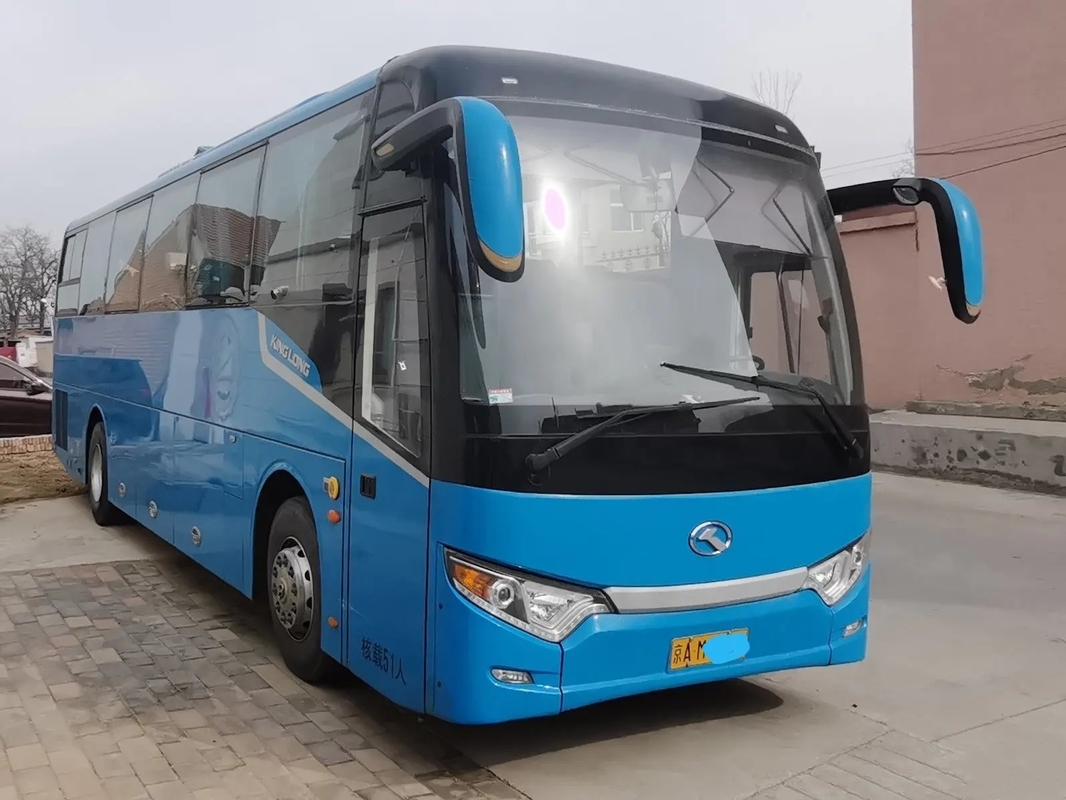 পুরাতন কোচ বাস 51 আসন ইউচাই ইঞ্জিন লিফ স্প্রিং 11 মিটার সিলিং উইন্ডো ব্যবহৃত Kinglong XMQ6112