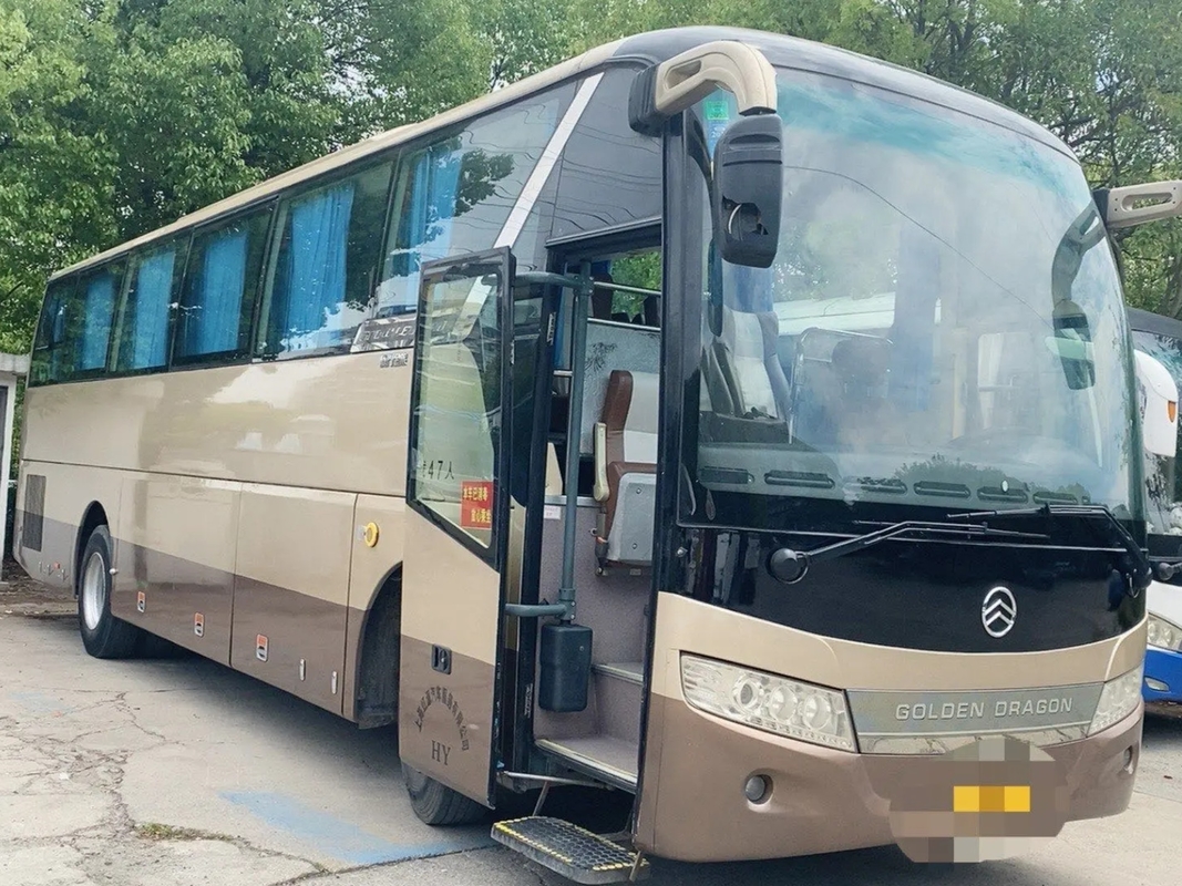 ব্যবহৃত যাত্রীবাহী বাস এয়ারব্যাগ সাসপেনশন 47 আসন ইউচাই ইঞ্জিন একক দরজা ২য় হাত গোল্ডেন ড্রাগন XML6113