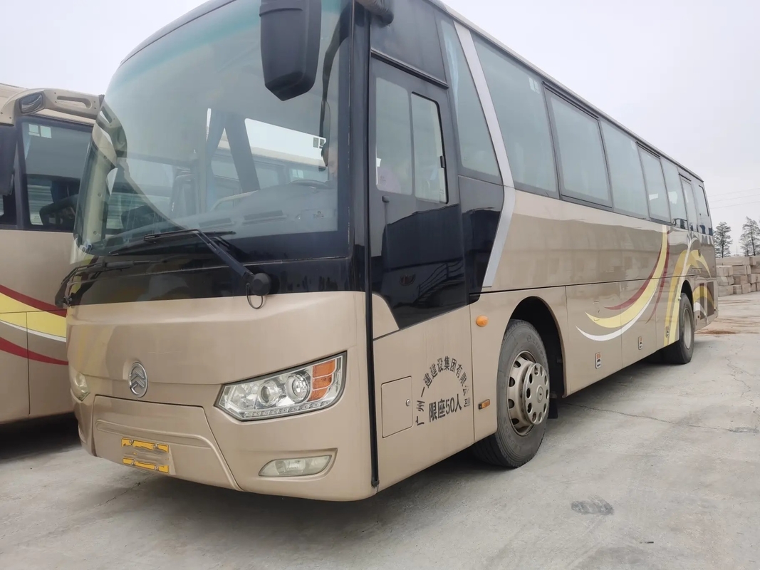 ডিজেল ইঞ্জিন বাস 50 আসনের উইচাই ইঞ্জিন 245hp ব্যবহৃত গোল্ডেন ড্রাগন XML6112 লিফ স্প্রিং সিঙ্গেল ডোর A/C সহ
