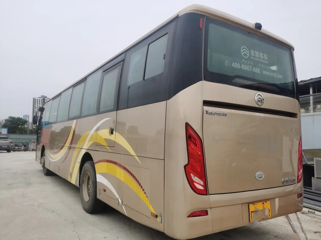 ডিজেল ইঞ্জিন বাস 50 আসনের উইচাই ইঞ্জিন 245hp ব্যবহৃত গোল্ডেন ড্রাগন XML6112 লিফ স্প্রিং সিঙ্গেল ডোর A/C সহ