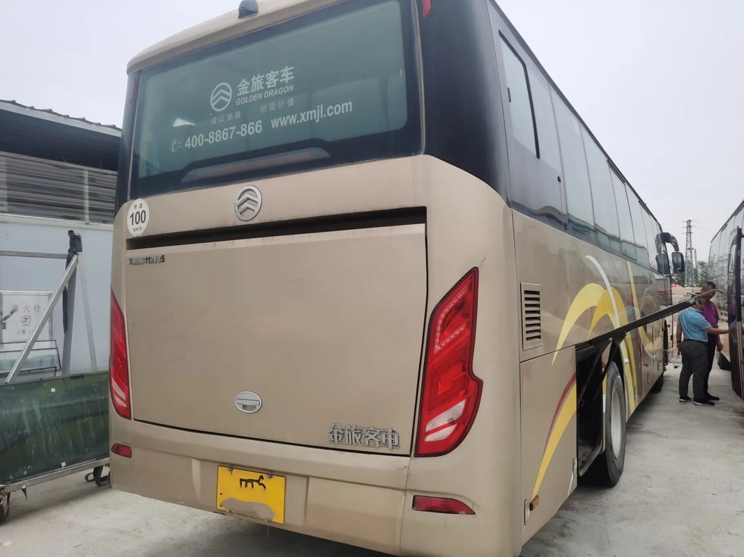 ডিজেল ইঞ্জিন বাস 50 আসনের উইচাই ইঞ্জিন 245hp ব্যবহৃত গোল্ডেন ড্রাগন XML6112 লিফ স্প্রিং সিঙ্গেল ডোর A/C সহ
