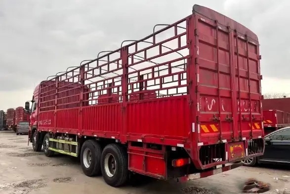 ব্যবহৃত কার্গো ট্রাক 17.8t রেটেড লোড হাই রুফ 420hp 8×4 ড্রাইভ মোড 12 টায়ার ফাস্ট গিয়ারবক্স ডংফেং লরি ট্রাক