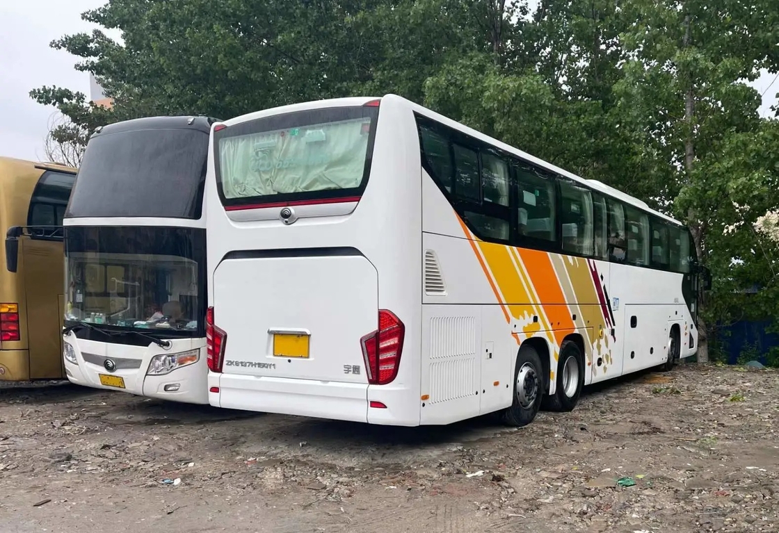 সেকেন্ড হ্যান্ড বাস ডাবল ডেফ বড় লাগেজ কম্পার্টমেন্ট 48 সিট উইচাই ইঞ্জিন সহ A/C ব্যবহৃত ট্যুর বাস ZK6137