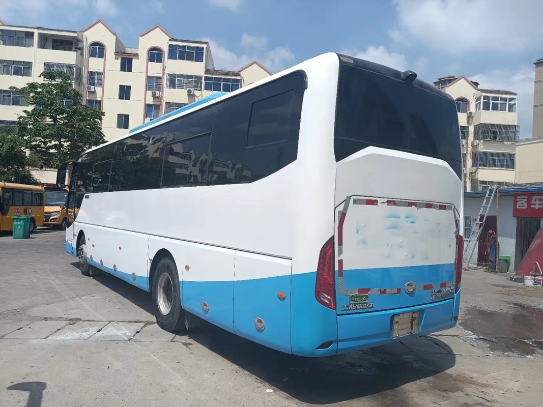 ব্যবহৃত চার্চ বাসের সামনের ইঞ্জিন 6 সিলিন্ডার 220hp লিফ স্প্রিং 45 আসনের এয়ার কন্ডিশনার Zhongtong LCK6108D