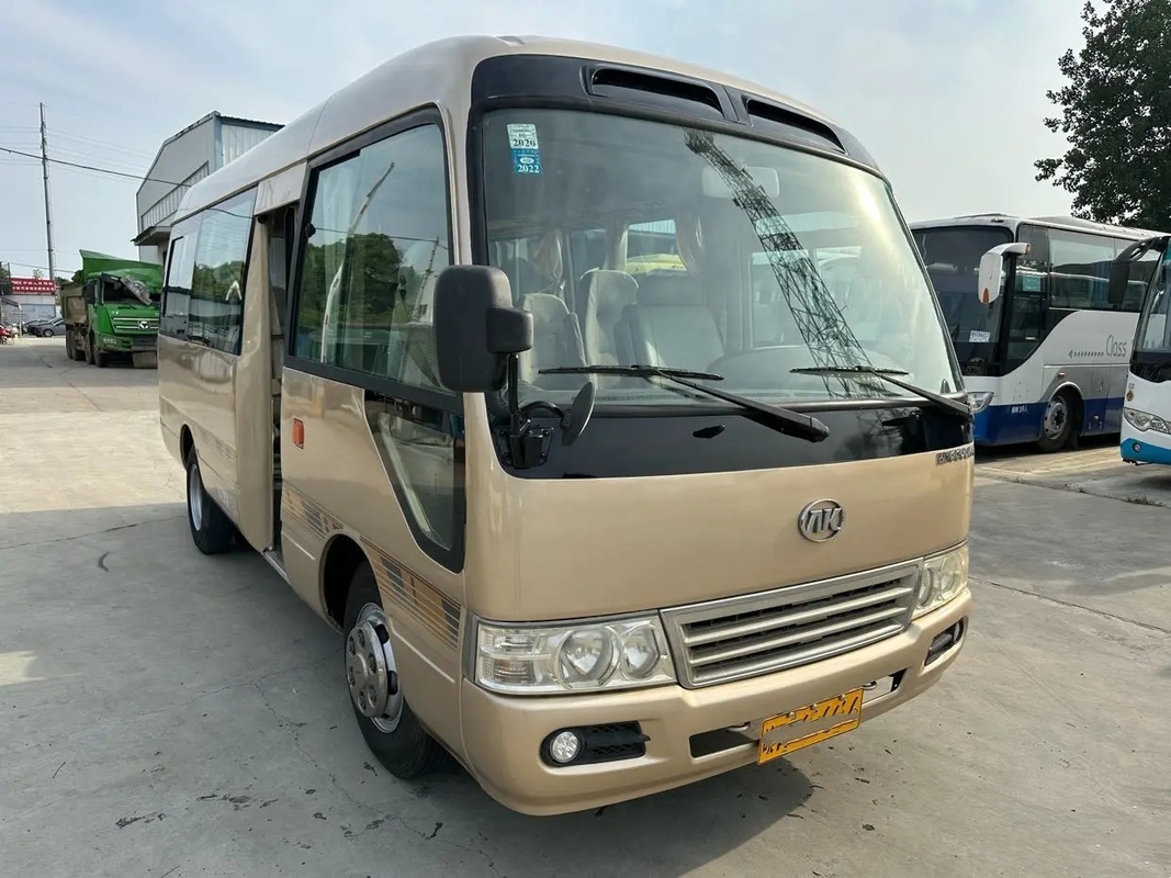 ব্যবহৃত মিনিবাস ডিলার ইউরো IV 19 আসনের শ্যাম্পেন কালার ইউচাই ইঞ্জিন 6 মিটার ফোল্ডিং ডোর ব্যবহৃত আঙ্কাই বাস HK6606