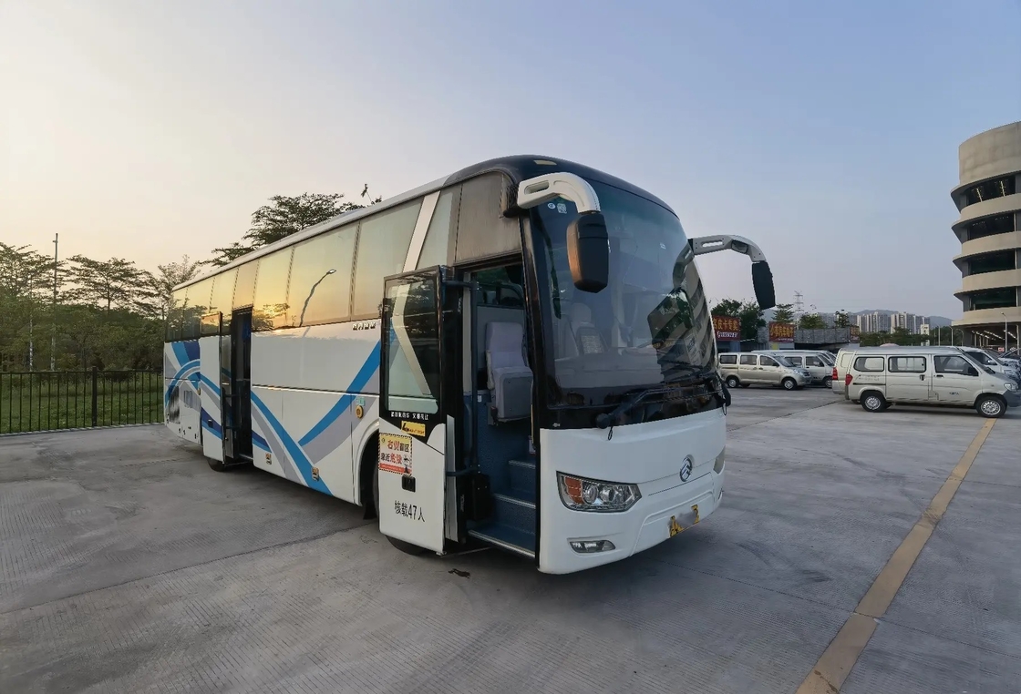 ব্যবহৃত বিলাসবহুল কোচ 2 দরজা 80% নতুন 47 আসন 2য় গোল্ডেন ড্রাগন বাস XML6102 Yuchai ইঞ্জিন 6 A/C সহ সিলিডার