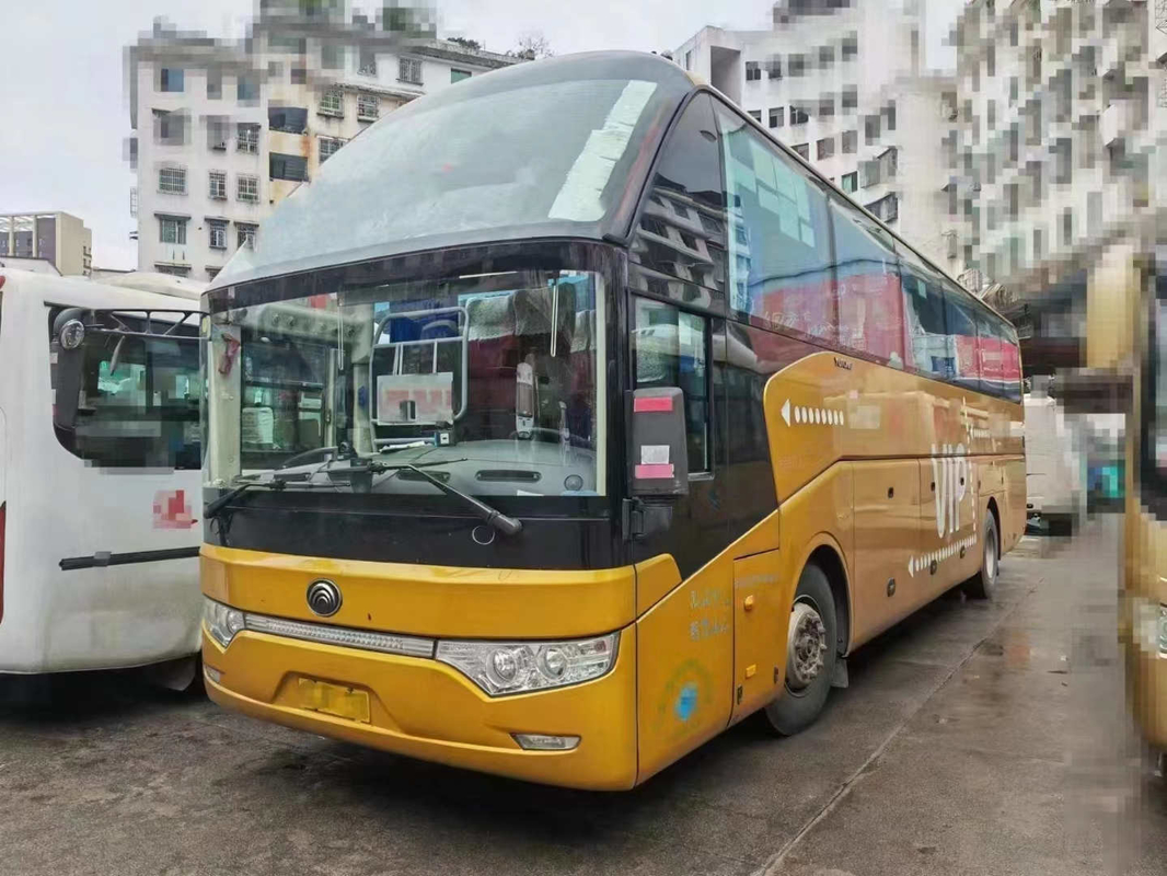 2য় হ্যান্ড বাস সামনের উইন্ডশিল্ডের দুই টুকরা 39 আসনের উইচাই ইঞ্জিন 12 মিটার লম্বা ইউএসডি ইউটং বাস জেডকে 6122