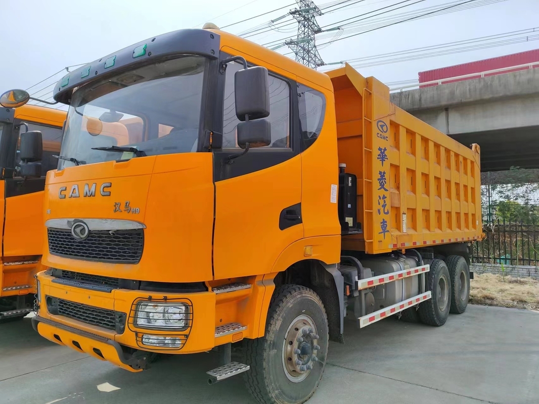 ব্যবহৃত বাণিজ্যিক ডাম্প ট্রাক 316hp 6×4 ড্রাইভ মডেল 10 টায়ার CAMC হেভি ডিউটি ​​ডাম্প ট্রাক ফ্ল্যাট হেড
