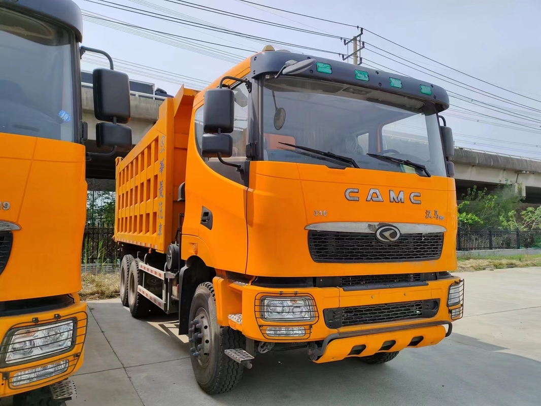 ব্যবহৃত বাণিজ্যিক ডাম্প ট্রাক 316hp 6×4 ড্রাইভ মডেল 10 টায়ার CAMC হেভি ডিউটি ​​ডাম্প ট্রাক ফ্ল্যাট হেড