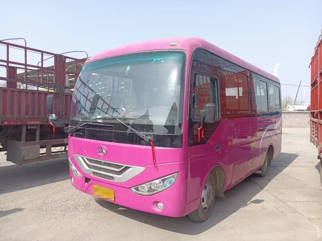 ব্যবহৃত শাটল ভ্যান ফ্রন্ট ইঞ্জিন 19 আসনের ফোল্ডিং ডোর স্লাইডিং উইন্ডোজ RHD/LHD ইসুজু ইঞ্জিন ২য় হাত JMC বাস JMV6609