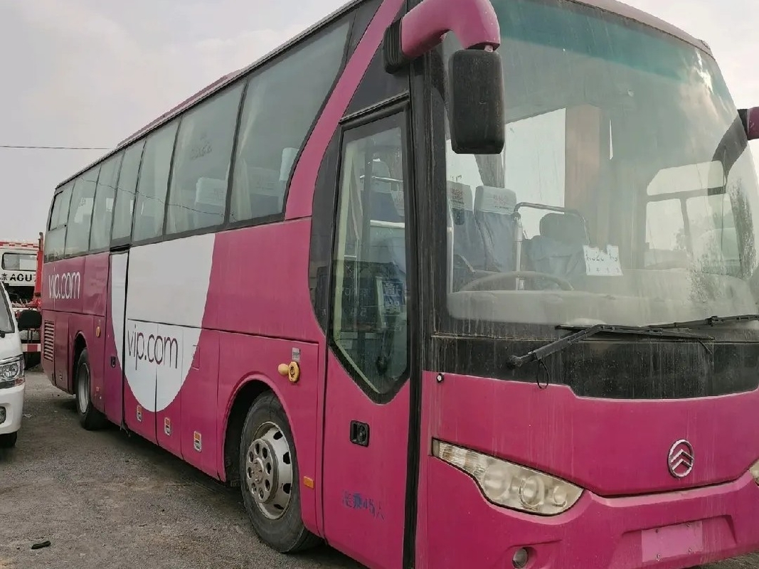 ব্যবহৃত বাস কোচ ডাবল প্যাসেঞ্জার ডোর 45 সিট এয়ার কন্ডিশনার লিফ স্প্রিং রেয়ার ইঞ্জিন গোল্ডেন ড্রাগন বাস XML6103