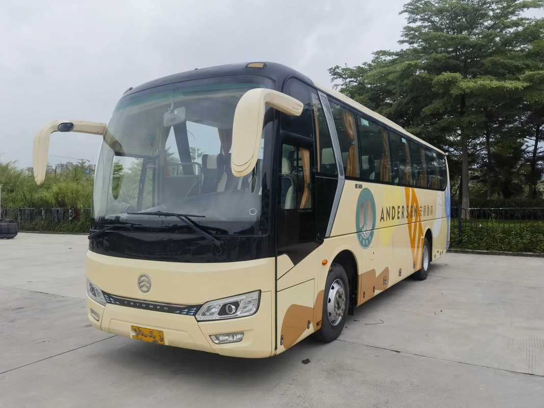 ব্যবহৃত বিলাসবহুল বাস ম্যানুয়াল ট্রান্সমিশন 46 আসনের লাগেজ বগি 2018 বছরের A/C গোল্ডেন ড্রাগন XML6102