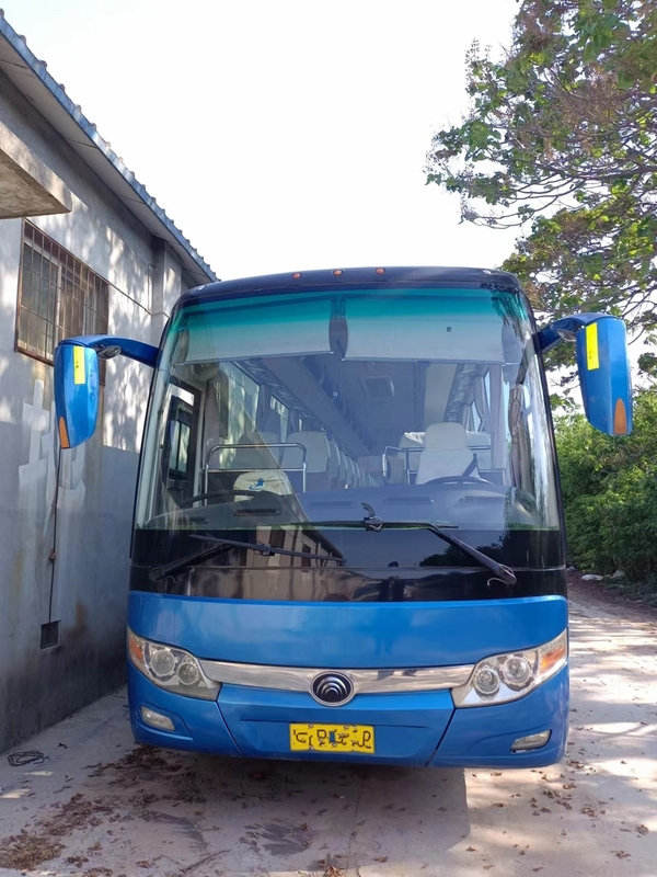 সেকেন্ড হ্যান্ড ট্যুর বাস উইচাই ইঞ্জিন 55 আসনের ডাবল ডোর সিলিং উইন্ডো 11.5 মিটার ব্যবহৃত ইয়াং টং ZK6127