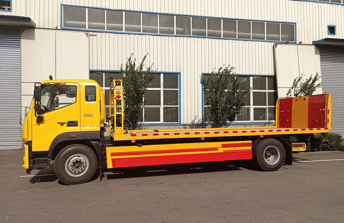 ব্যবহৃত ওয়ার্ক ট্রাক 4 × 2 ড্রাইভ মোড 230hp ফোটন Wrecker ট্রাক ফ্ল্যাট ছাদ