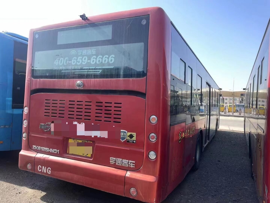 ৪৯ জন বসার ব্যবহৃত সিটি বাস ১০০ জন যাত্রী Yutong Zk6125 Cng ইঞ্জিন ডাবল ডোর
