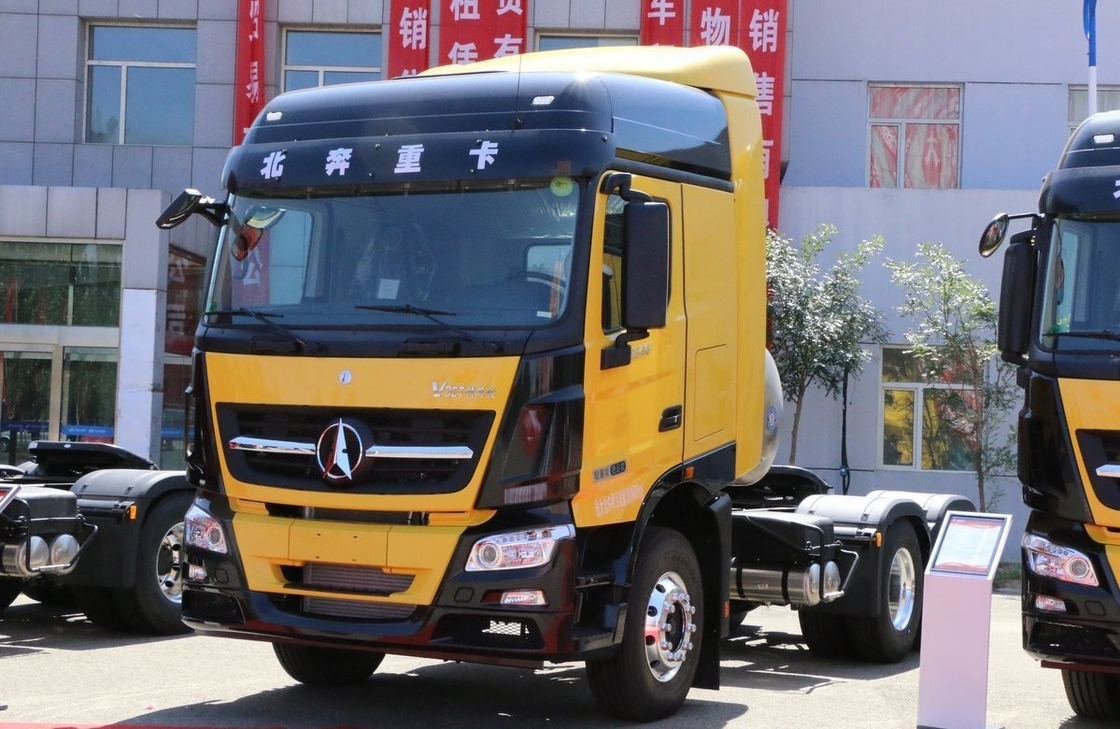 এলএনজি ওয়েচাই ইঞ্জিন 460hp ব্যবহৃত পরিবহন ট্রাক Beiben ট্র্যাক্টর ঘোড়া 6x4 EURO 6