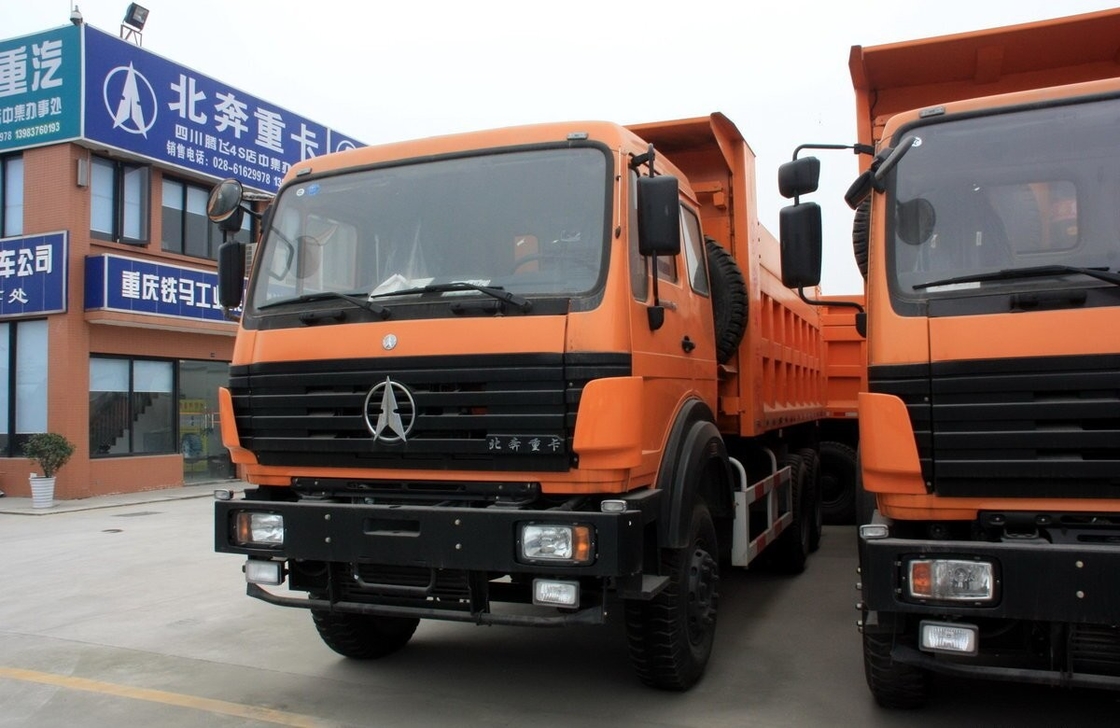 Beiben 6x4 Tipper ব্যবহৃত ডাম্প ট্রাক ইউরো 3 Weichai ইঞ্জিন 290 Hp খনির ব্যবহার