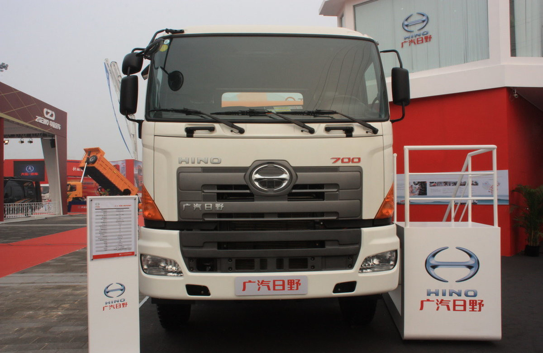 ট্রাক কংক্রিট মিশুক 350hp জুমলিয়ন ট্যাঙ্কার 8 * 4 হিনো মিশ্রণ ইউরো 3 আফ্রিকায় ব্যবহার