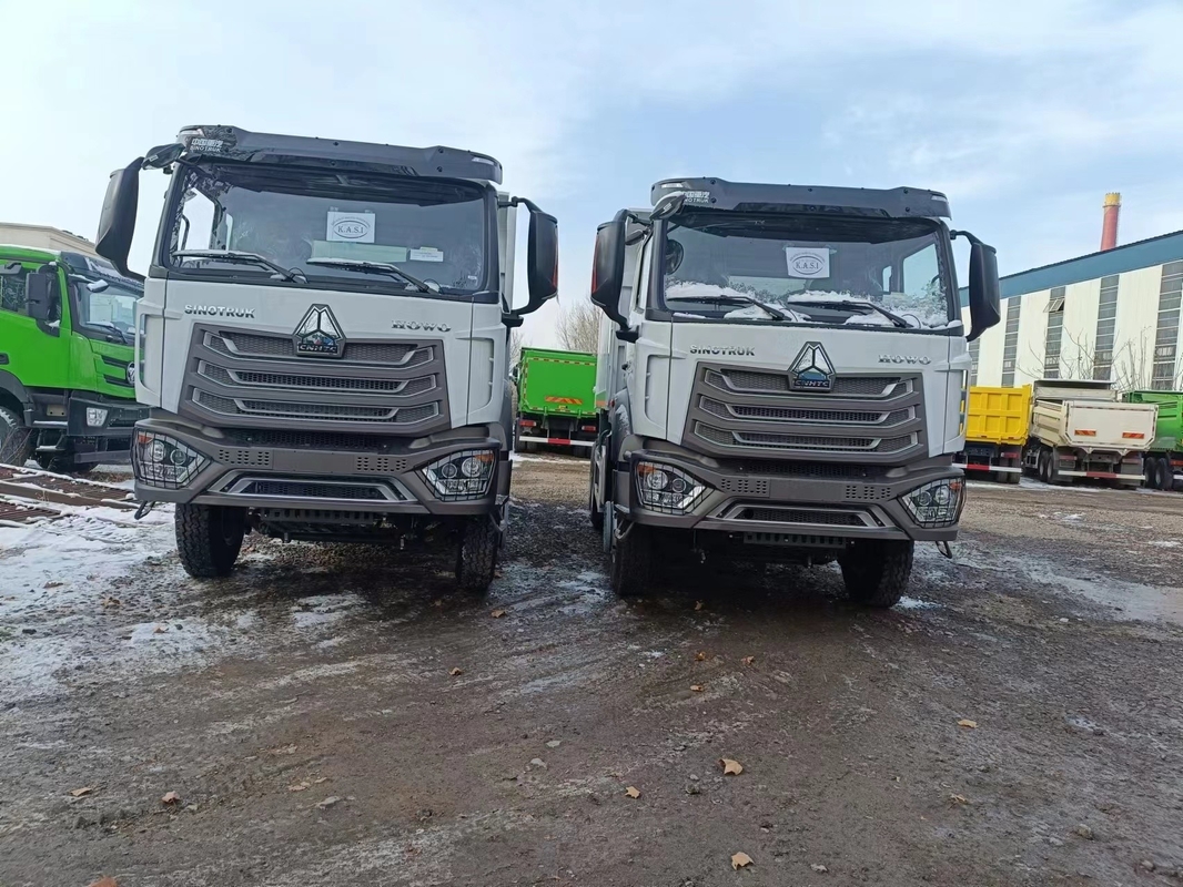 হাও ডাম্প ট্রাক 6x4 নতুন 400hp ওয়েচাই ইঞ্জিন একক এবং অর্ধেক ক্যাব স্প্রিং লিফ এলএইচডি / আরএইচডি