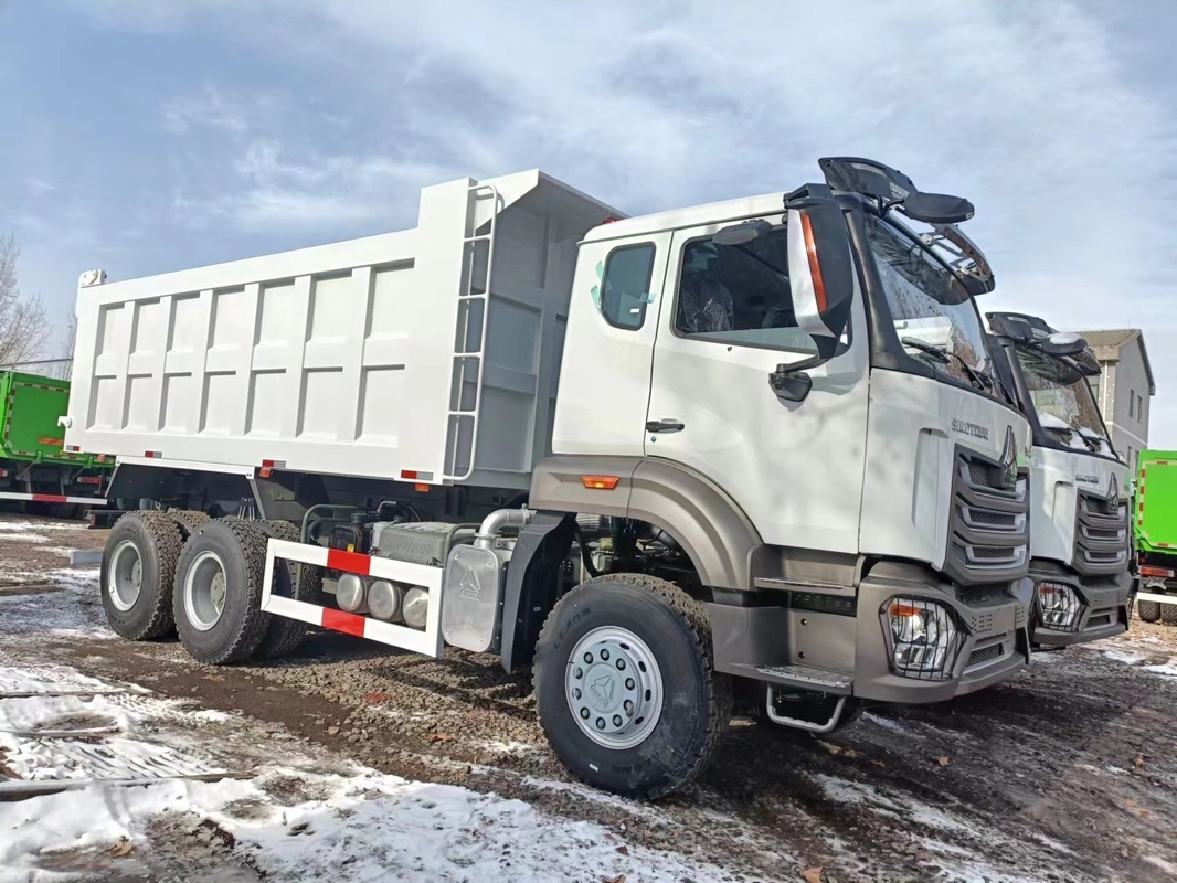 হাও ডাম্প ট্রাক 6x4 নতুন 400hp ওয়েচাই ইঞ্জিন একক এবং অর্ধেক ক্যাব স্প্রিং লিফ এলএইচডি / আরএইচডি