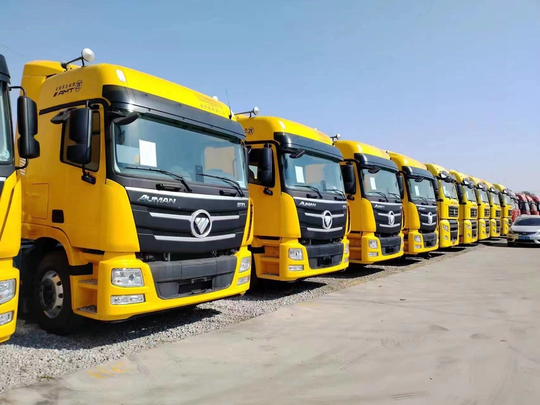 নতুন ট্র্যাক্টর ট্রাক 6*4 ফোটন জিটিএল হর্স 510hp হলুদ রঙ 10 টায়ার স্বয়ংক্রিয় 2021 বছর