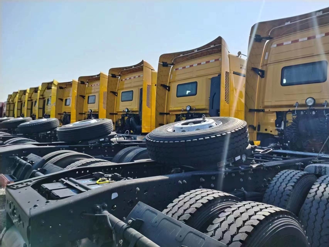 নতুন ট্র্যাক্টর ট্রাক 6*4 ফোটন জিটিএল হর্স 510hp হলুদ রঙ 10 টায়ার স্বয়ংক্রিয় 2021 বছর