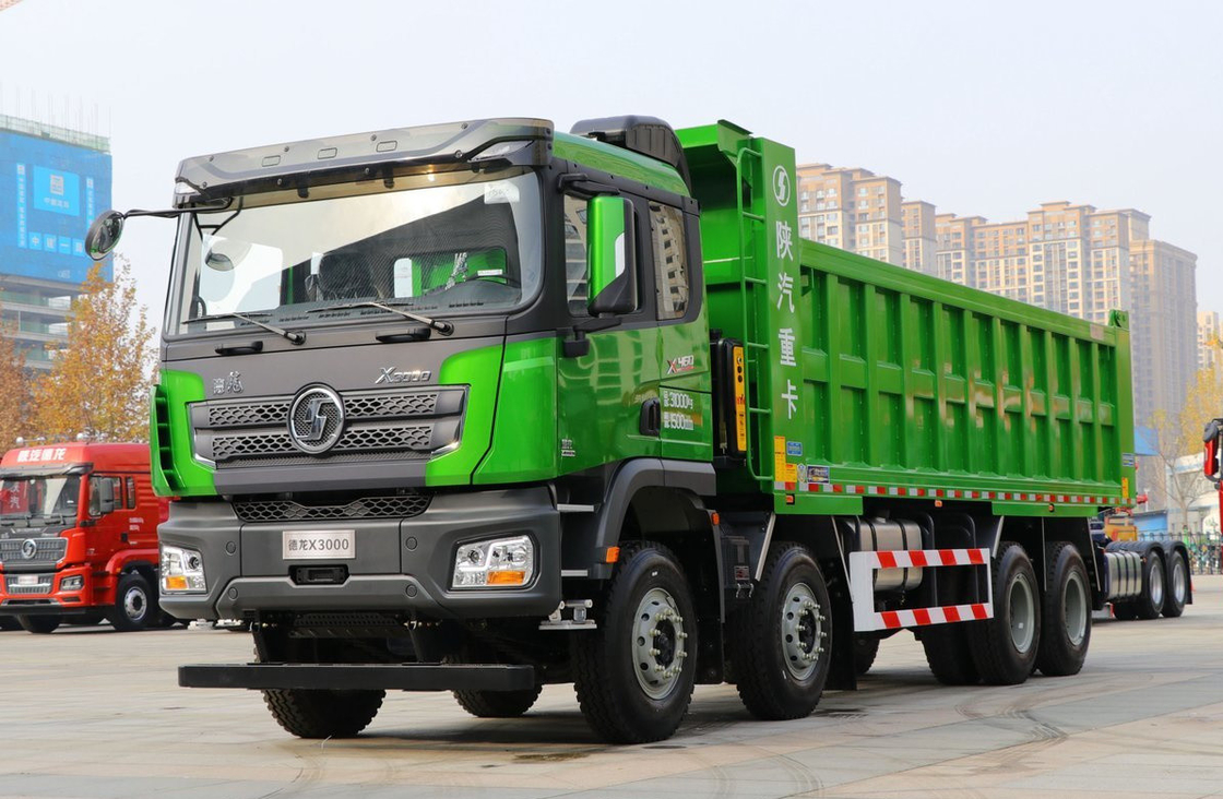 বিক্রির জন্য ডাম্প ট্রাক শক্তিশালী 460hp Shacman X3000 12 চাকা নির্মাণ বর্জ্য পরিবহন