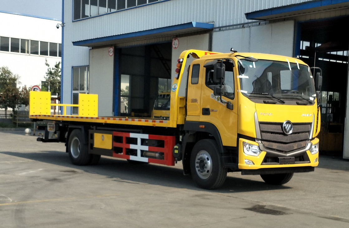 7 টন উইকার ট্রাক ফোটন কামিন্স ইঞ্জিন 210hp ফ্ল্যাট বেড 4 * 2 ড্রাইভ মোড 10.5 মিটার দীর্ঘ