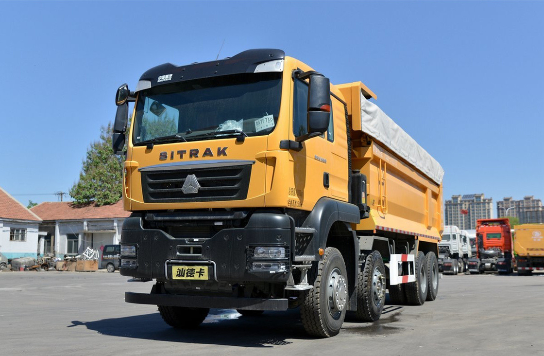 খনি ডাম্প ট্রাক সিনোট্রাক 8 * 4 সিট্রাক ওয়েচাই 400hp 30-50 টন দরকারী লোড 12 চাকা এলএইচডি / আরএইচডি