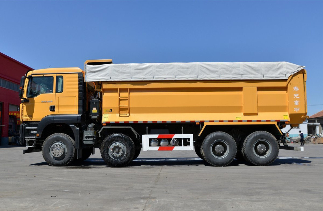 খনি ডাম্প ট্রাক সিনোট্রাক 8 * 4 সিট্রাক ওয়েচাই 400hp 30-50 টন দরকারী লোড 12 চাকা এলএইচডি / আরএইচডি