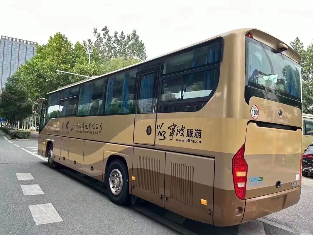 ZK6119 Yutong ব্যবহৃত যাত্রীবাহী বাস / 53-সিট ডাবল ডোর বাম-হ্যান্ড ড্রাইভ বিলাসবহুল বাস