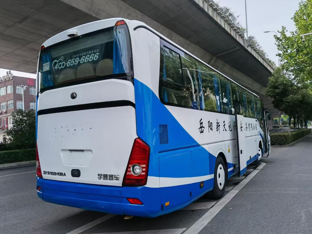 ZK6122 Yutong ব্যবহৃত যাত্রীবাহী বাস / 59-সিটার ডাবল-ডোর বাম-হ্যান্ড ড্রাইভ বাস ইউরো 4