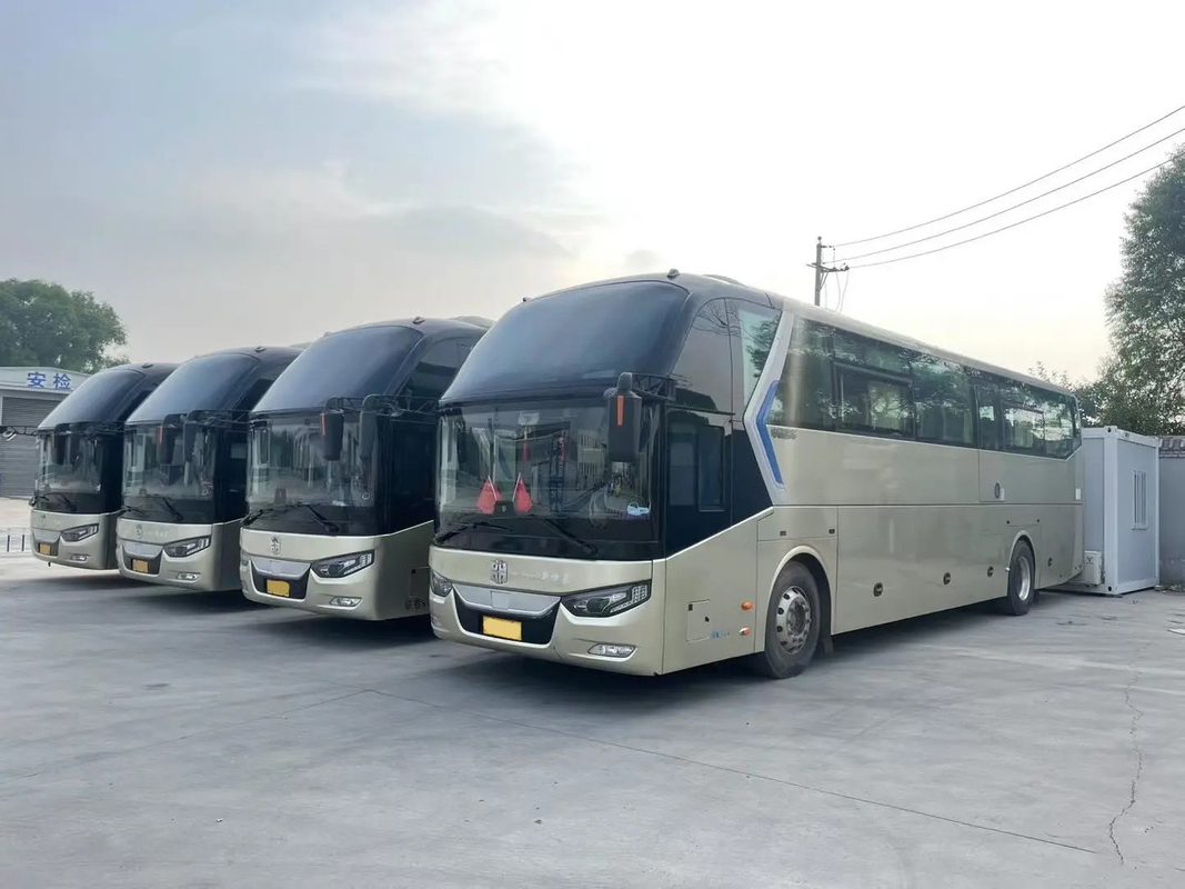 LCK6126 ঝংটং ব্যবহৃত যাত্রীবাহী বাস 54 আসনযুক্ত ডাবল ডোর এয়ার সিট বড় ধারণক্ষমতা বিলাসবহুল বাস