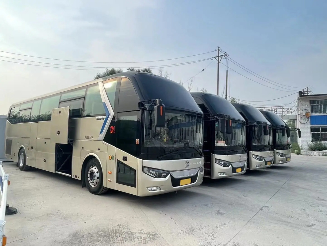 LCK6126 ঝংটং ব্যবহৃত যাত্রীবাহী বাস 54 আসনযুক্ত ডাবল ডোর এয়ার সিট বড় ধারণক্ষমতা বিলাসবহুল বাস