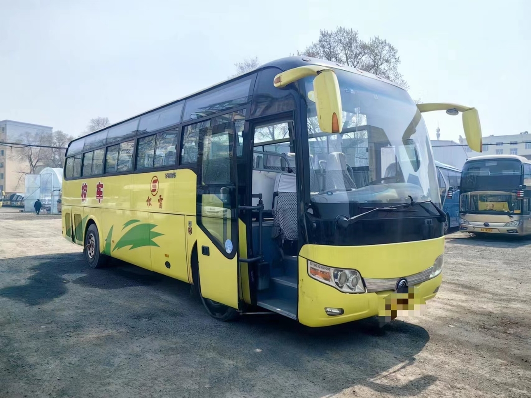 দ্বিতীয় হাতের বাস ইউটং ZK6107 কোচ বাস মূল 2 + 3 আসন বিন্যাস 60 আসন পাতা বসন্ত এ / সি