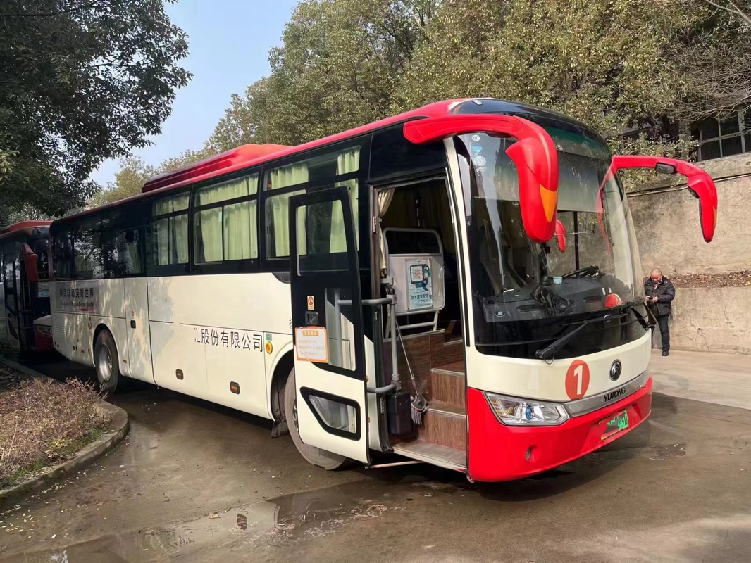 ব্যবহৃত বাস বিক্রয়ের জন্য Yutong ZK6115 বিশুদ্ধ ইলেকট্রিক কোচ বাস 48 আসন 2017 বছর স্লাইডিং উইন্ডো