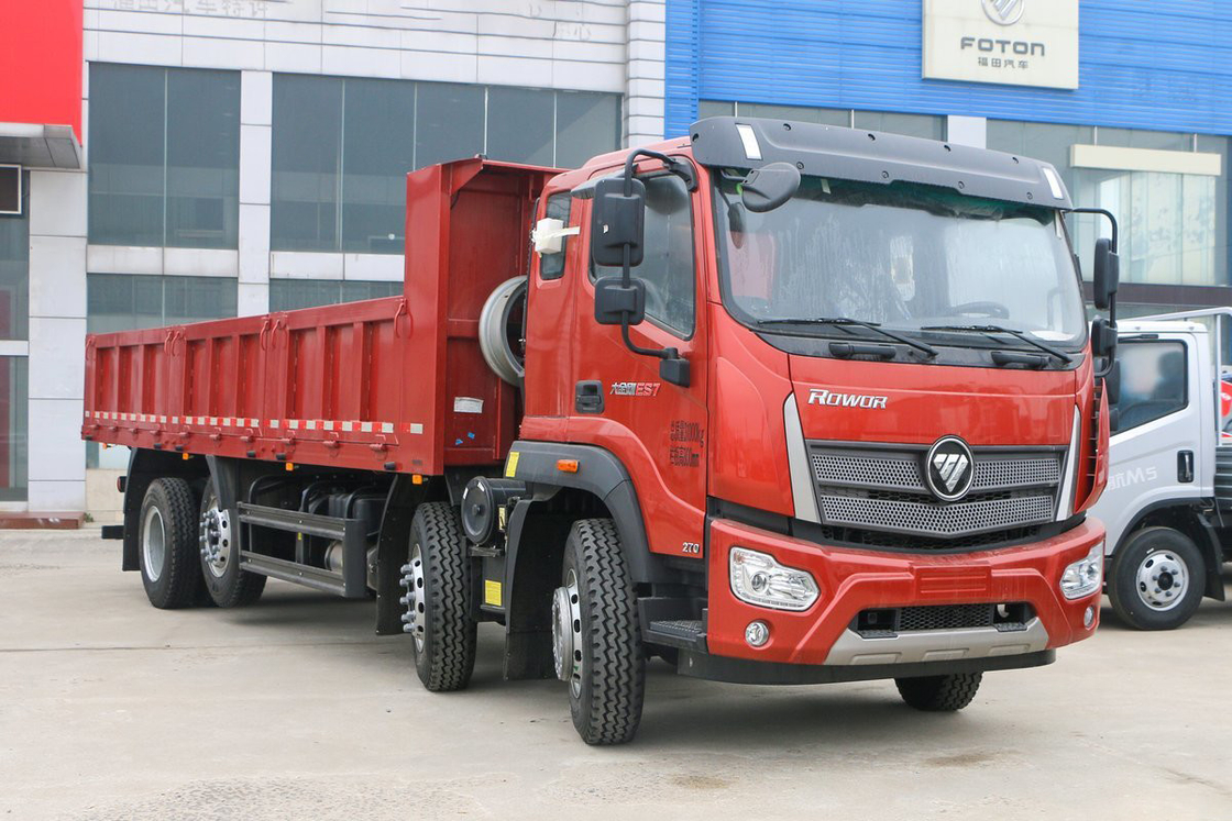 Ruiwo BJ3314 Donkey Kong ES7 ইউচাই ইঞ্জিন 270Hp 8X2 10-স্পিড এয়ারব্যাগ শক-অবশোরিং সিট 7.2m ফোটন ডাম্প ট্রাক
