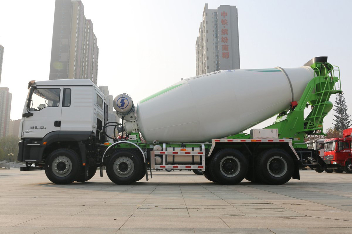 ডেলং অটোমোবাইল ভারী ট্রাক ডেলং এম 3000s 350 এইচপি 8X4 7.89m3 শানসি কংক্রিট মিশ্রণকারী ট্রাক